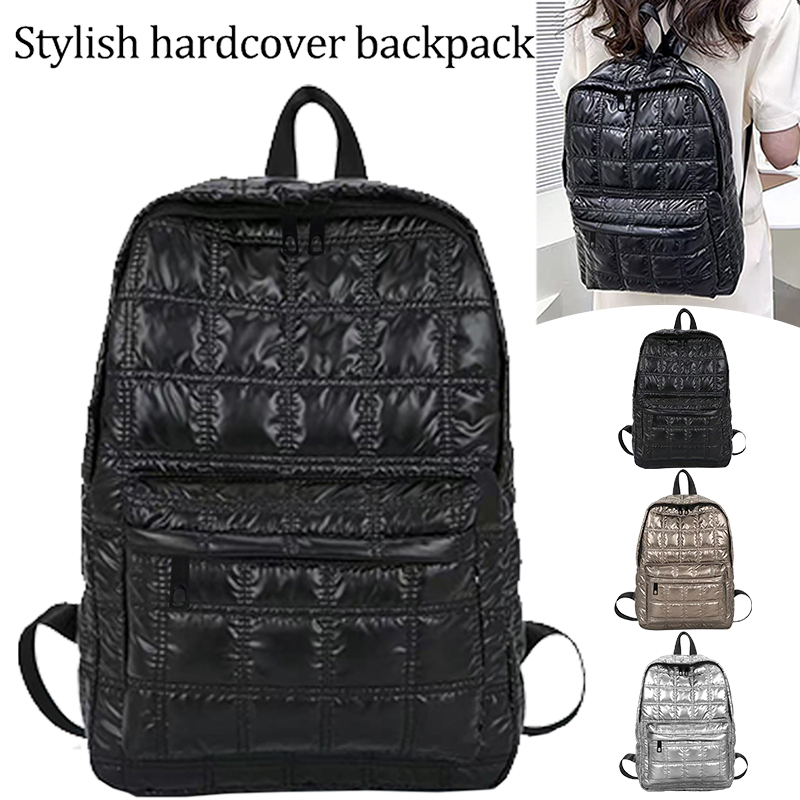 Canvas Backpack Casual - Trendy stijlvolle glanzende rugzak, meerkleurig, verstelbare