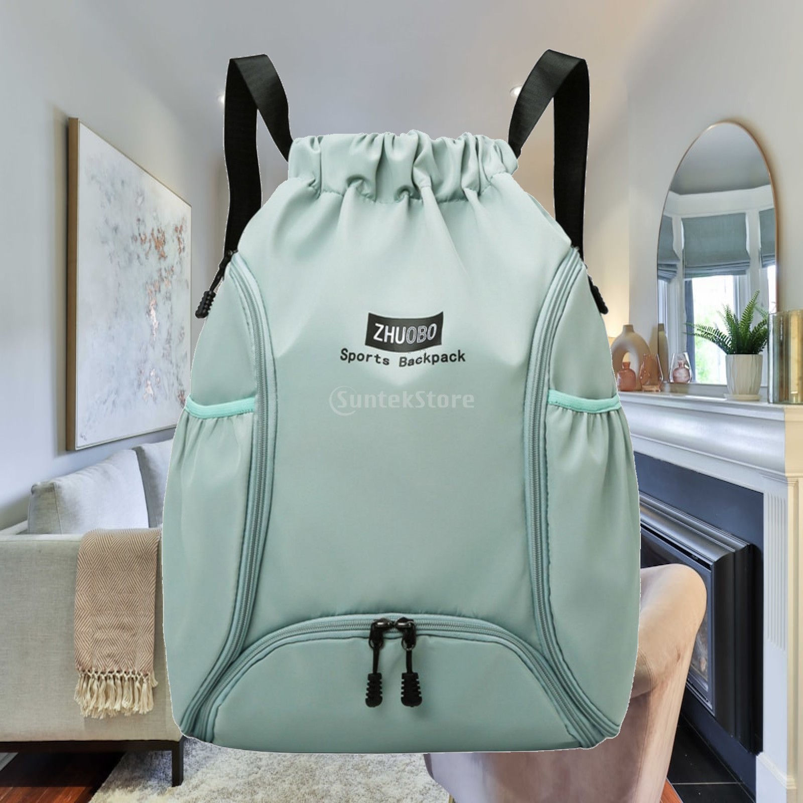 Drawstring Gym Bag - Basketbalrugzak met trekkoord en verstelbare schouderbanden
