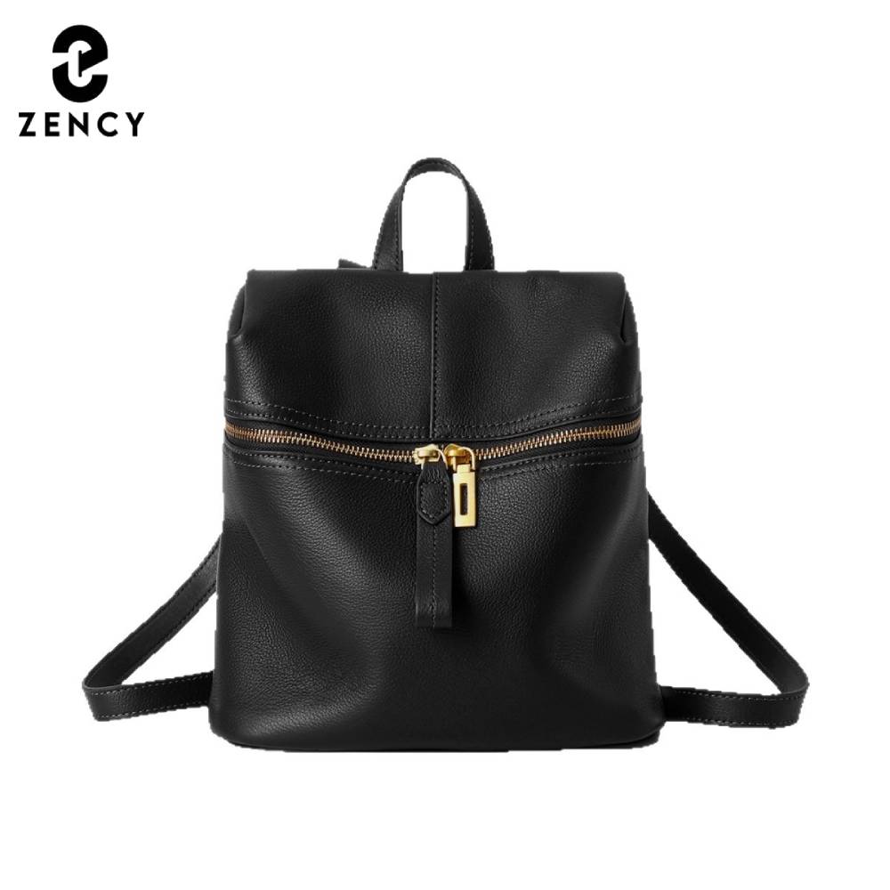 Leather Backpack Vintage - Zency Dames Echt Lederen Rugzak Knapsack