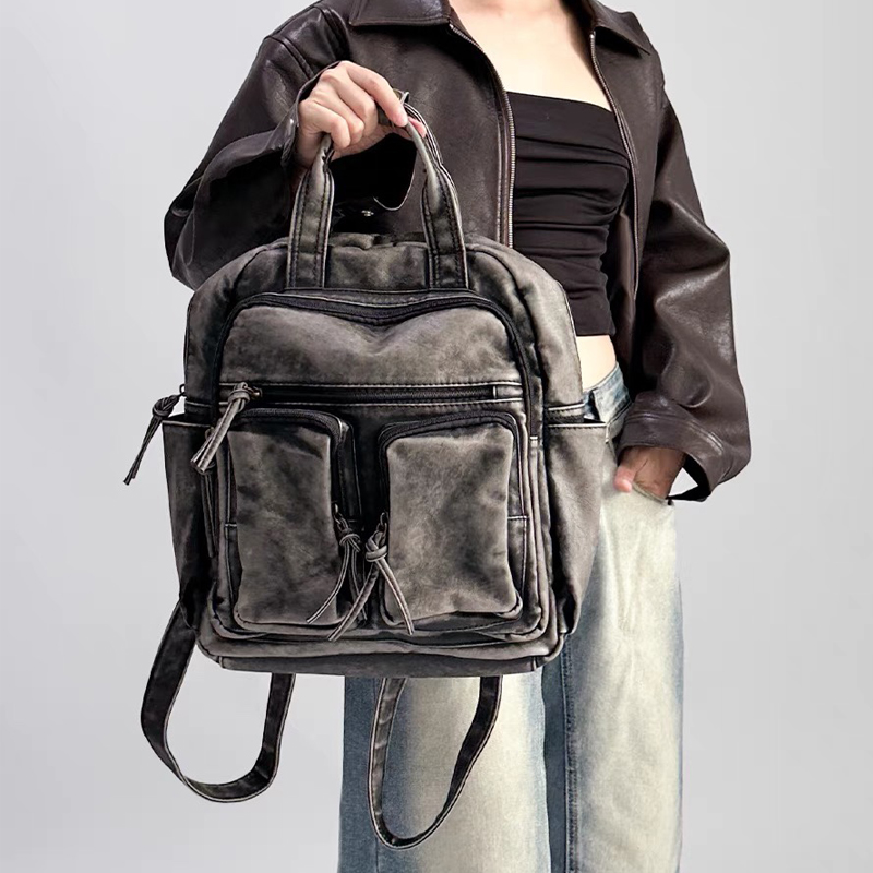 Luxe zacht gewassen Pu lederen - Leather Backpack Vintage recensie en prijs