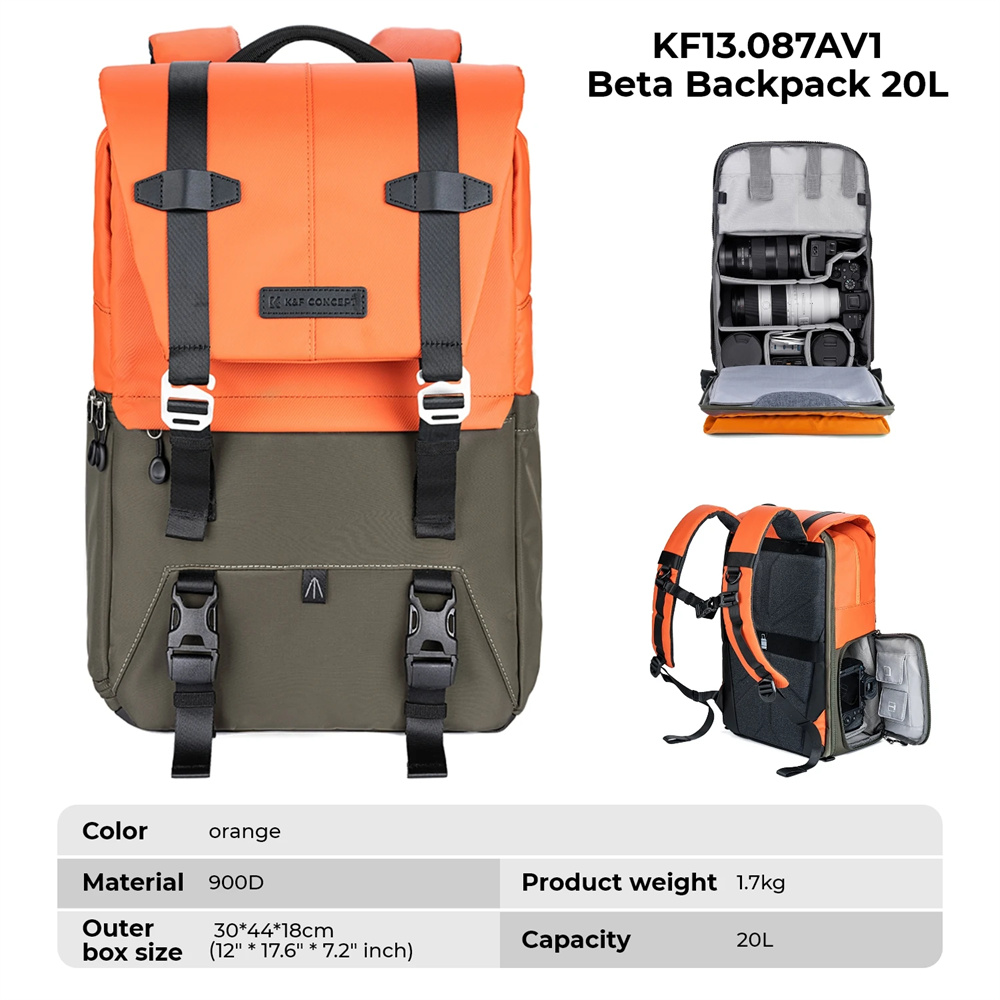 K&F CONCEPT Cameratas Reisfoto - Laptop Backpack 15.6 recensie en prijs