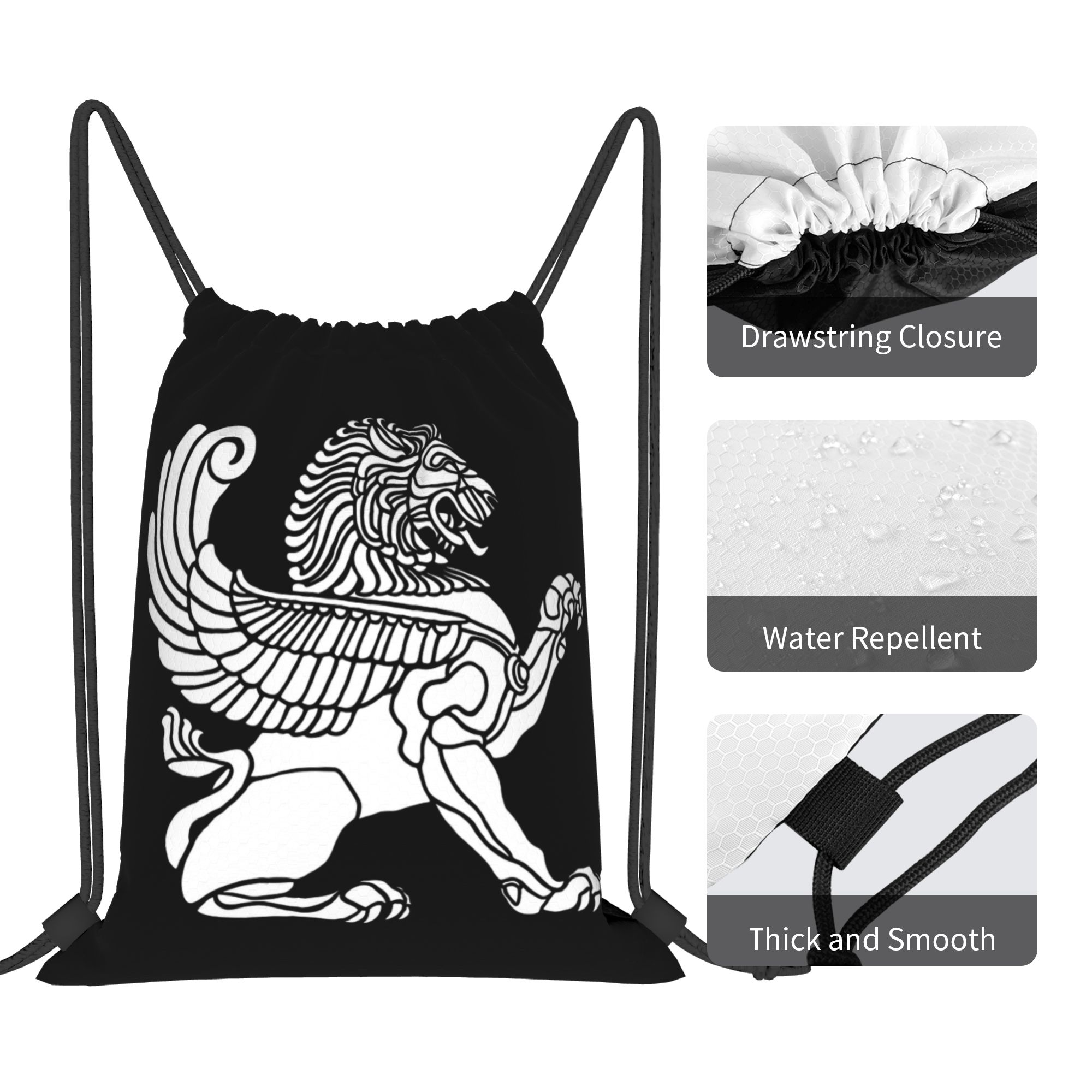 Perzische leeuw Iraanse Iran P - Drawstring Gym Bag recensie en prijs