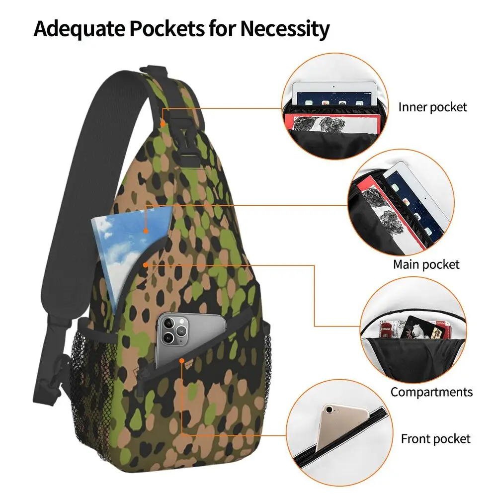 WW2 SS Erbsentarn Camouflage C - Sling Backpack Shoulder recensie en prijs