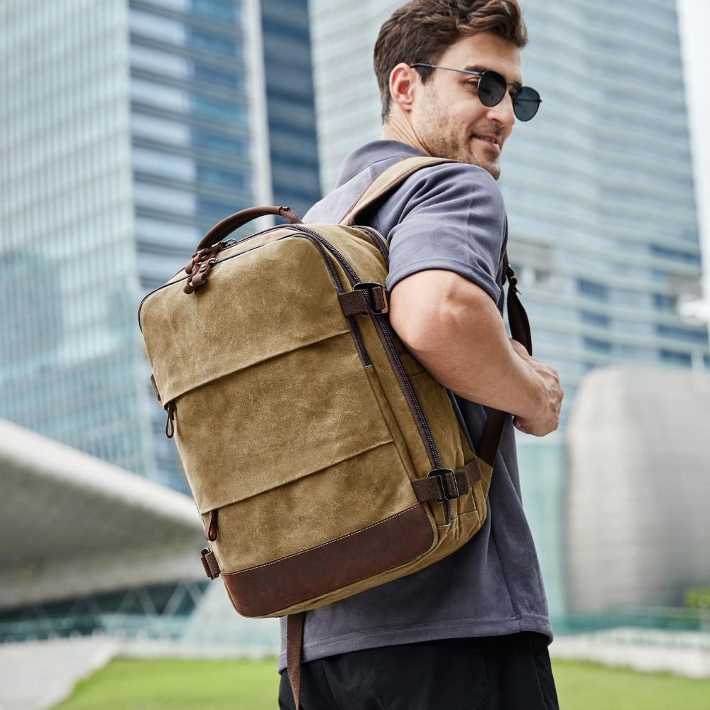 Reistas voor heren - handbagag - Canvas Backpack Casual recensie en prijs