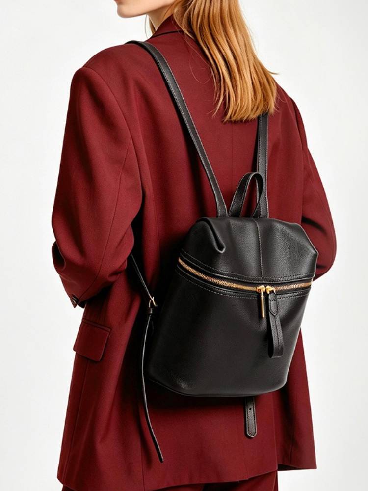Zency Dames Echt Lederen Rugza - Leather Backpack Vintage recensie en prijs