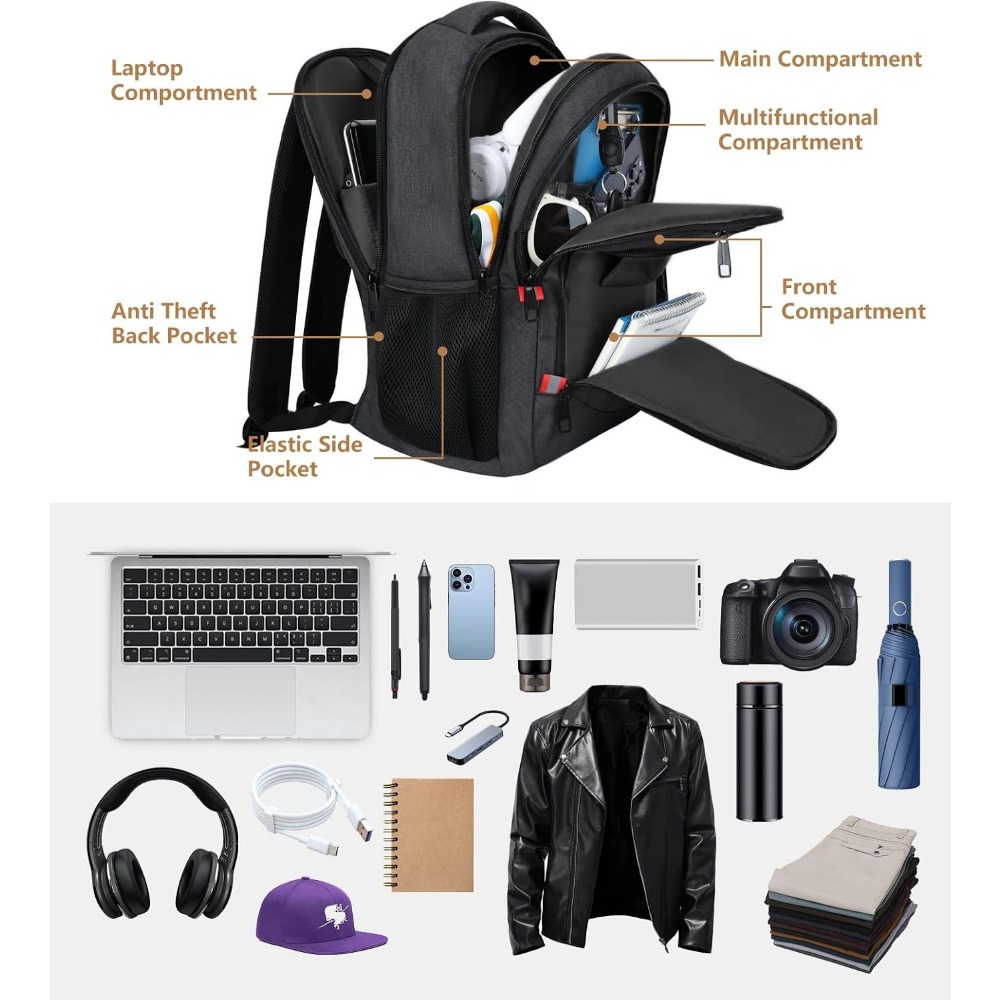 Schoolrugzak voor heren, voor  - Laptop Backpack 15.6 recensie en prijs