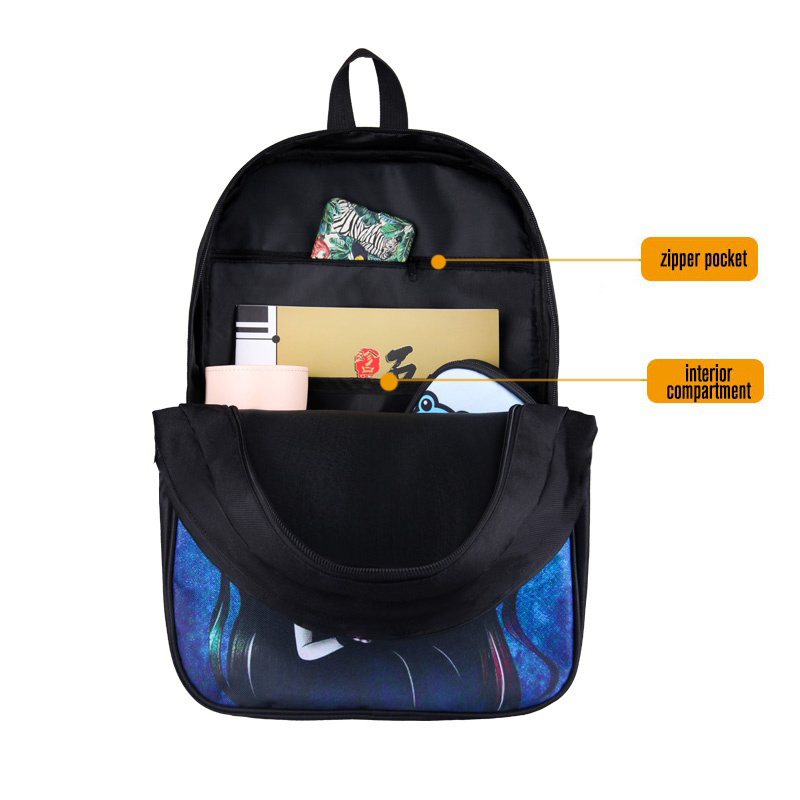 Mode zwarte damesrugzak Studen - School Backpack Teen recensie en prijs